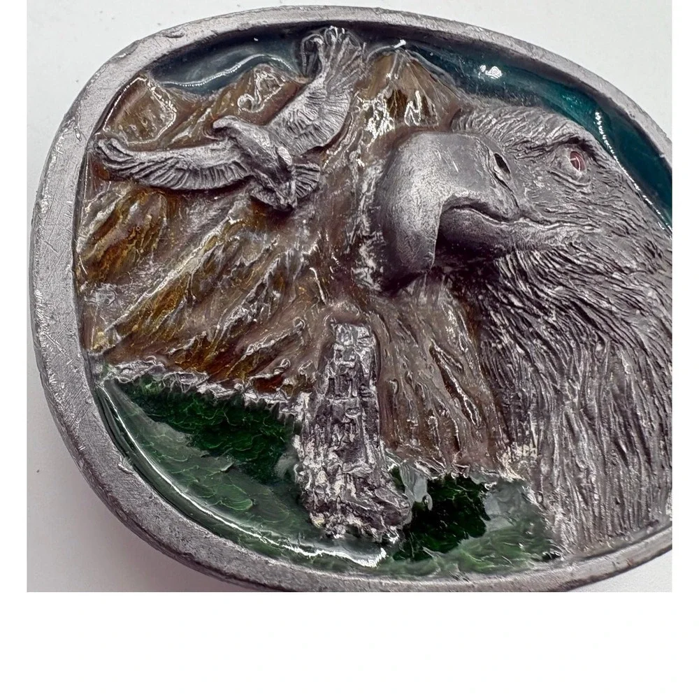 Bald Eagle‎ Belt Buckle C+J Vintage 1986 USA